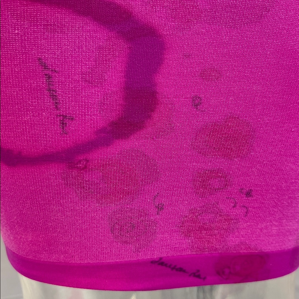 Hot Magenta TieDye Stocking Top AMB O/S NWOT - Picture 5 of 10